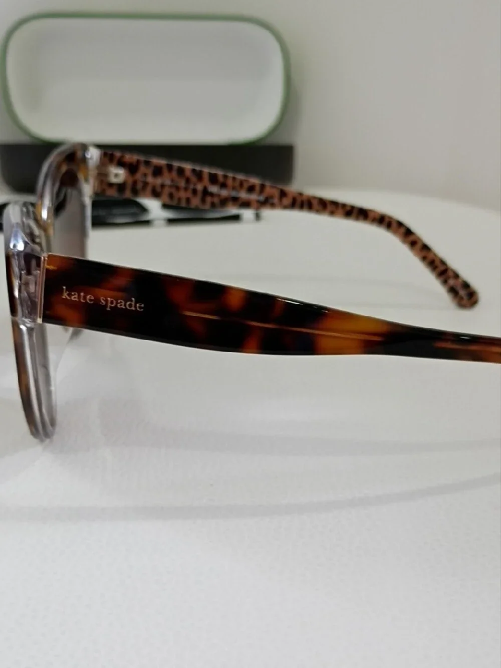 kate spade Tortoiseshell Cat Eye Sunglasses with Brown Gradient Lenses